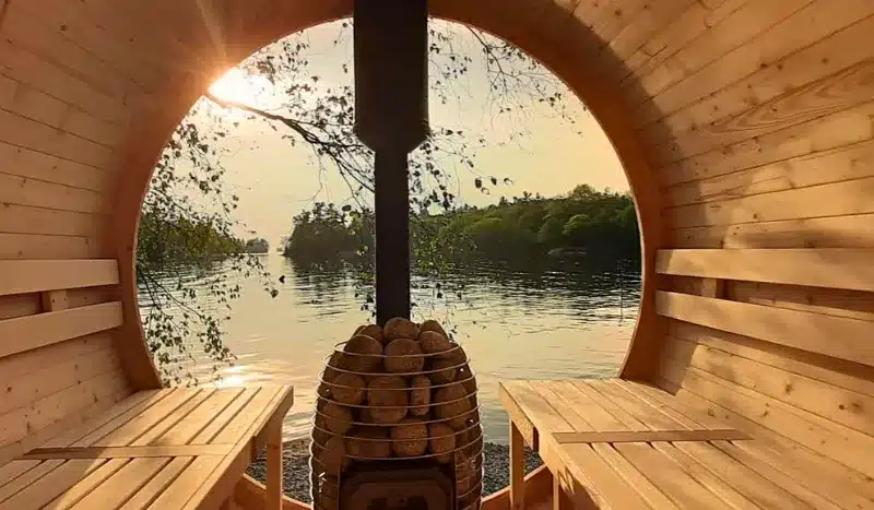 Quel Sauna Extérieur Choisir Pour Son Jardin : Guide 2026 6 sauna exterieur vue interieur jardin njord